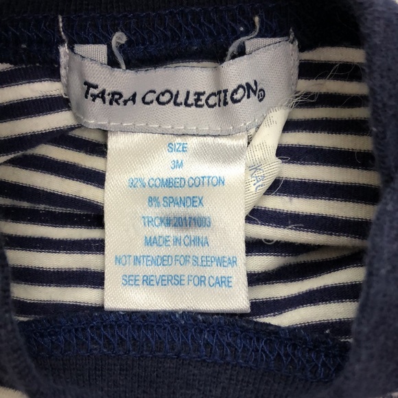 TARA COLLECTION Stripe Canoe Baby Boy 3M Outfit - Picture 3 of 5